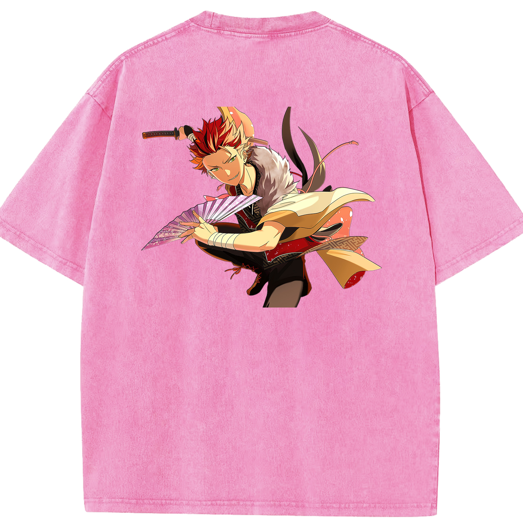 （画像用） あんさんぶるスターズ! Ensemble Stars 綿100% ヴィンテージ風 半袖Tシャツ（背面プリント）